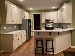  Out with the golden oak, in with classic white