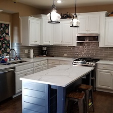 Beautiful-navy-blue-for-this-Overland-Park-Ks-kitchen-island 2