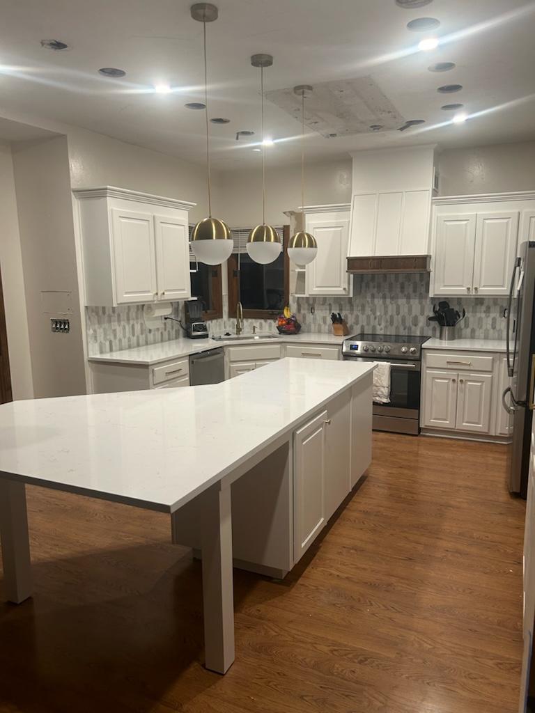 New kitchen island for this Overland Park Ks kitchen 