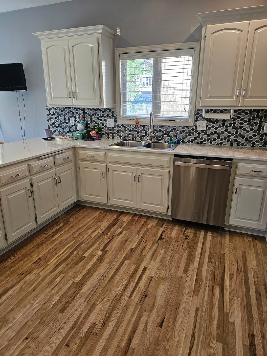 Parkville Mo kitchen cabinet painting project 