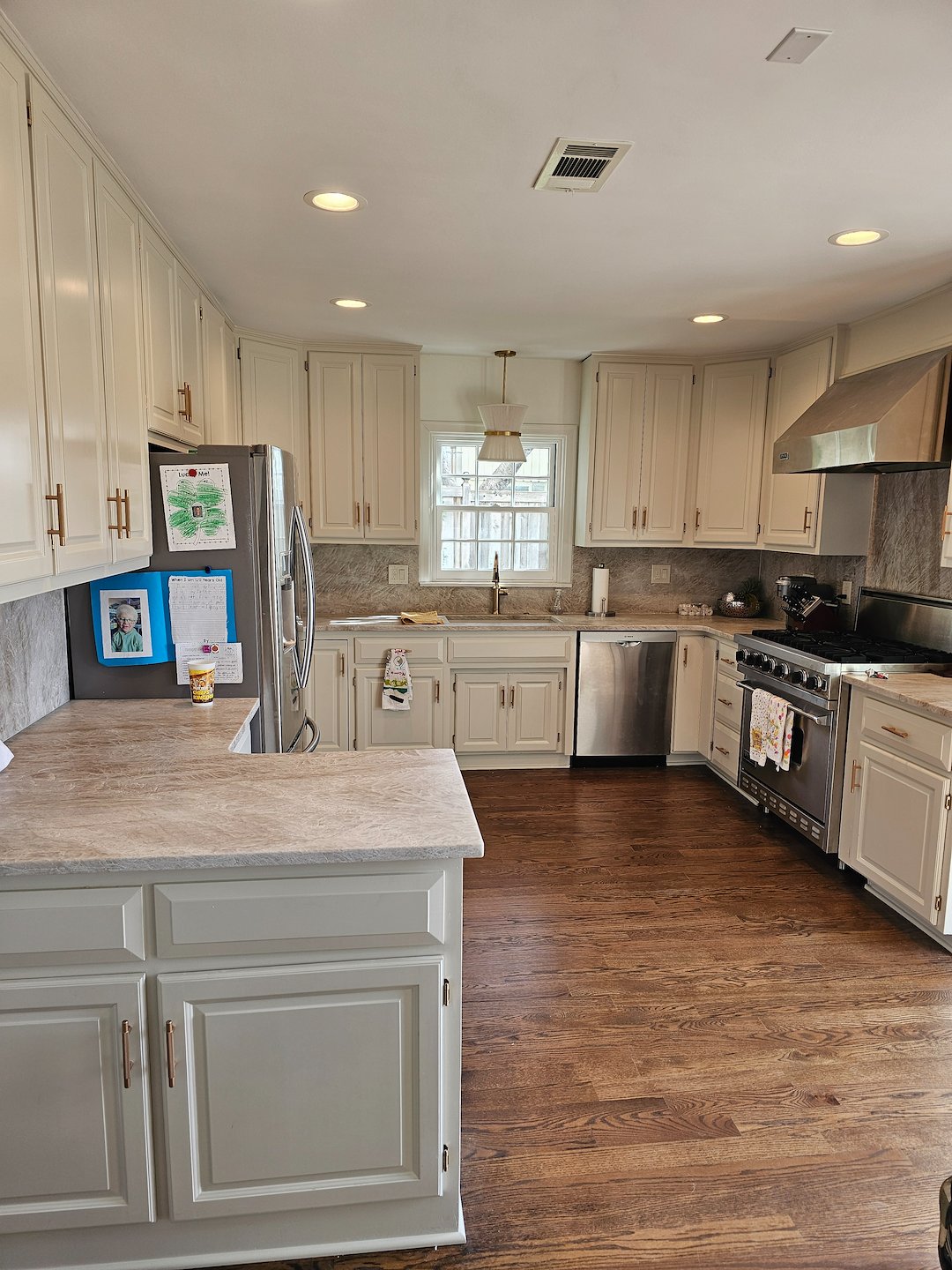 This Overland Park Ks kitchen and bath have a fresh new look