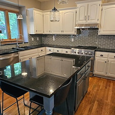 Two-toned-cabinet-painting-project-in-Parkville-Mo 1